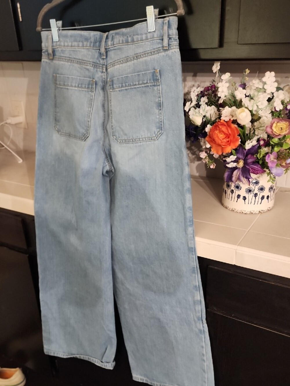 LOFT Light Blue Wide-Leg High-Rise Jeans - Picture 2 of 6